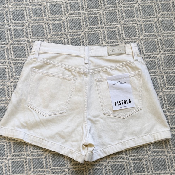 Pistola NWT Saige Jean Shorts in Eggshell - Picture 5 of 11